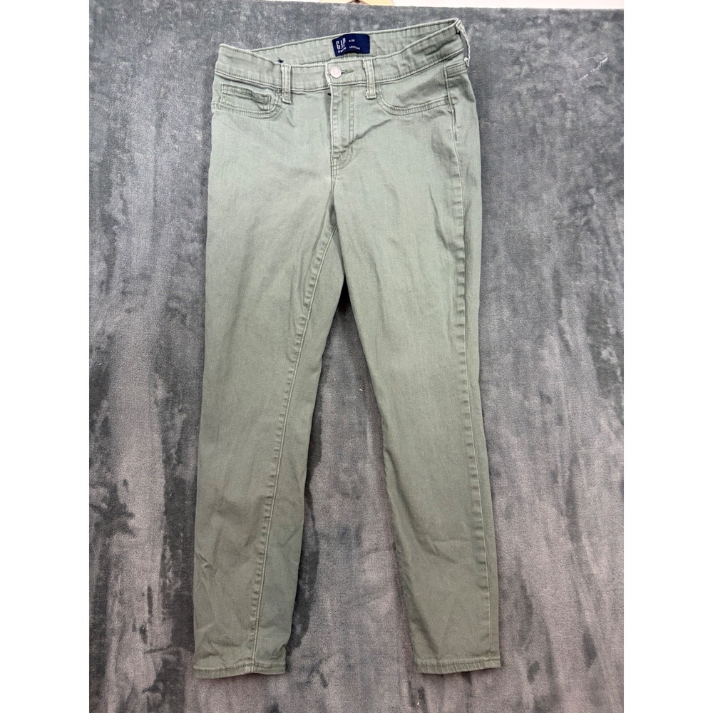GAP Denim Legging Women 6/28 Olive Green Excellent Jeggings Skinny Pants